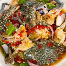 ยำปลาร้าปูม้าไข่ดองแซ่บจ้าา