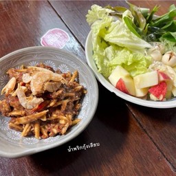 น้ำพริกกุ้งเสียบ