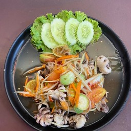 ตำเหลาหมึกสาย