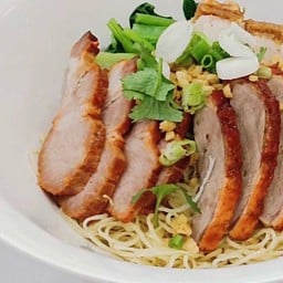 [เซตสุดฮิต - B ] เกี้ยวกุ้งต้ม (ขนมจีบ) + ก๋วยเตี๋ยวหมูแดง