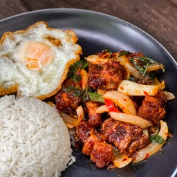 ผัดพริกเผา (ราดข้าว)