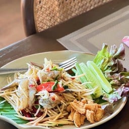 Som Tum with Fresh Shrimp - Spicy, Juicy & Zesty