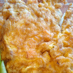 ข้าวไข่เจียวหมูสับพริกสดซอย