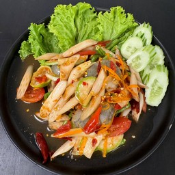 ตำไหลบัวกุ้ง (สุก , สด)