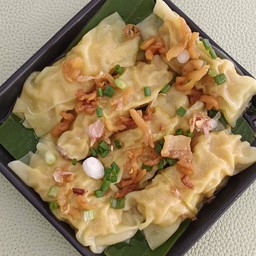 เกี๊ยวหมูเด้งลวกจิ้ม+ซีฟู้ด