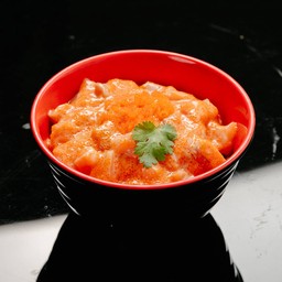 ข้าวแซลม่อนสไปซี่มาโยไข่กุ้ง