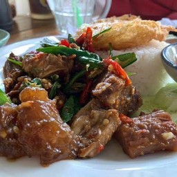 ข้าว กะเพราเนื้อตุ๋น