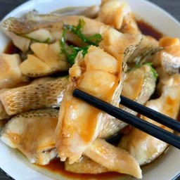 ปลากระพงนึ่งซีอิ้ว