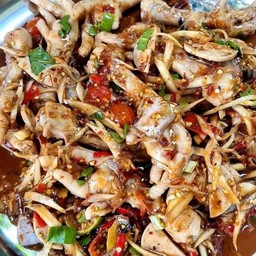 ตำปลาร้าตีนไก่..หมูยอ