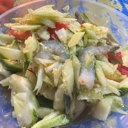 ตำแตงกุ้งสด