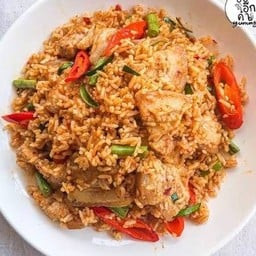 หมูสามชั้นผัดพริกแกงใต้ (คลุกข้าว)