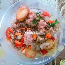 ข้าวราดผัดทรงเครื่อง