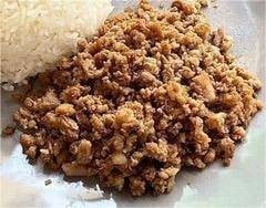 หมูสับสูตรการะเกด (กับข้าว)