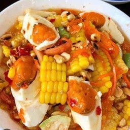 ตำข้าวโพดไข่เค็ม