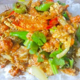 ปลาหมึกทอดเป็นกับข้าว