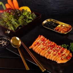 ปลาแซลมอนดองซีอิ๊วเกาหลี