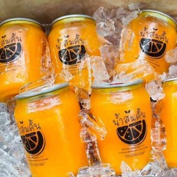 🍊น้ำส้มคั้นแท้100% (นายอ้วน)