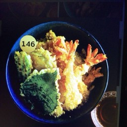 146.ข้าวหน้ากุ้งและผักรวมเทมปุระ