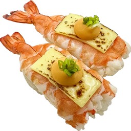 ซูชิกุ้งย่างงชีสซอสศรีราชา