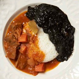 Half Half Ox Tongue Stew & Black Ink with Rice