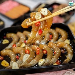 กุ้งดองซีอิ๊ว 8 ตัว+น้ำจิ้มซีฟู้ด