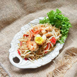 หมี่ผัดถั่วงอกกุ้ง