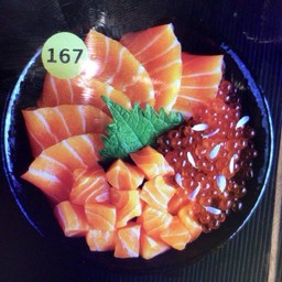 167.ข้าวหน้าแซลมอน&อิกุระ