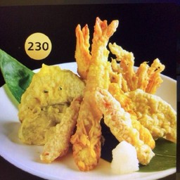 230.เซ็ทกุ้ง+ผักรวม