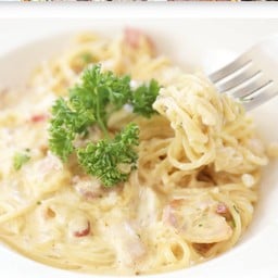 สปาเก็ตตี้คาโบนาร่า(มัง)