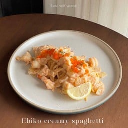 Ebiko Creamy Spaghetti (ครีมไข่กุ้ง)