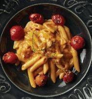 Penne Cherry Brandy Sauce with  Roasted Cherry Tomatoes