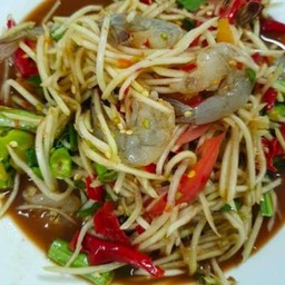 ตำกุ้งสด