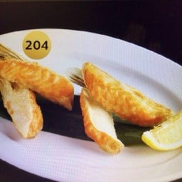 204.ครีบปลาแซลมอนย่างเกลือ