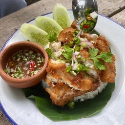 ข้าวปลาแกะ น้ำพริกน้ำปลา