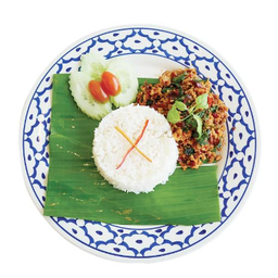 ข้าวราดกะเพราหมูสับโบราณ