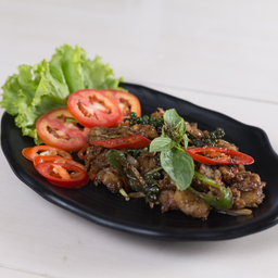 ไก่ผัดพริกไทยดำ