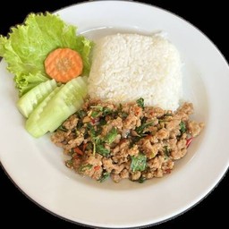 ข้าวกระเพราหมูสับ