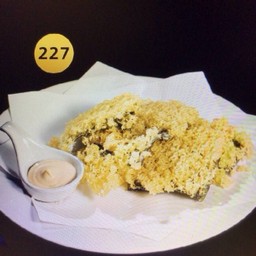 227.สาหร่ายทอดเทมปุระ+ซอสครีมเห็ดทรัฟเฟิล