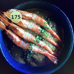 175.ข้าวหน้ากุ้งอามาเอบิ มันปูมิโชะ