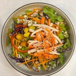 สลัดธัญพืชปูอัดไข่กุ้ง