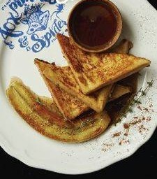 French Toast with Banana & Syrup