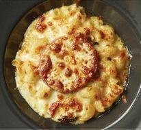 Creamy Baked Macaroni With Salami