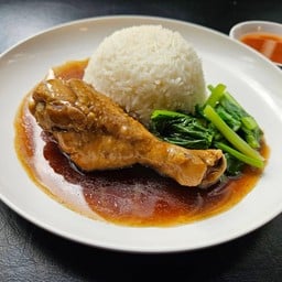 ข้าวหน้าน่องไก่อบ