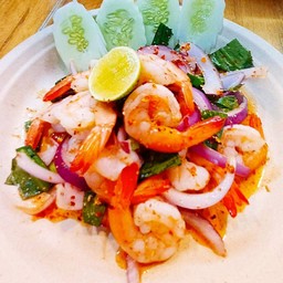 ลาบกุ้งลวก
