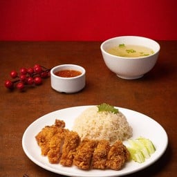 ข้าวมันไก่ทอด