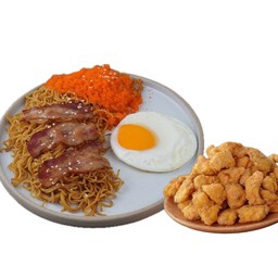 [เซตสุดฮิต] คลุกไข่กุ้ง + ไก่ป๊อป 100g