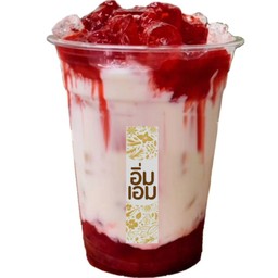 Puree Strawberry Milk นมสด เนื้อสตรอเบอร์รี่