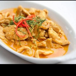 แพนงไก่ราดข้าวไม่รวมไข่