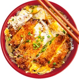 อร่อยยกนิ้ว - ข้าวหน้า หมูทอดทงคัตสึ ไข่ล้น