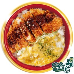 อร่อยยกนิ้ว - ข้าวหน้า คัตสึไก่กรอบ ไข่ชีสลาวา